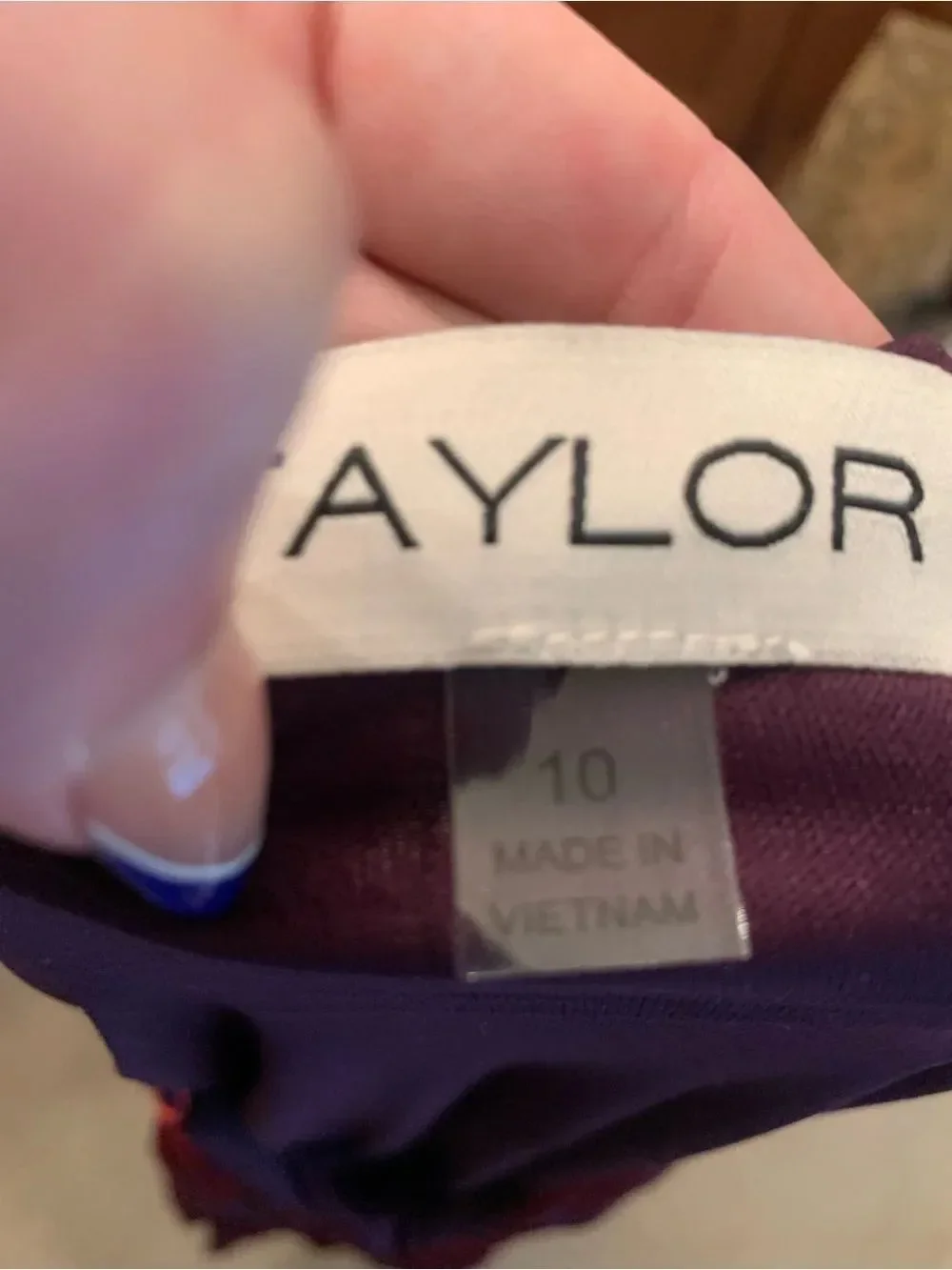 NWT TAYLOR Babydoll Velvet Burnout Dress